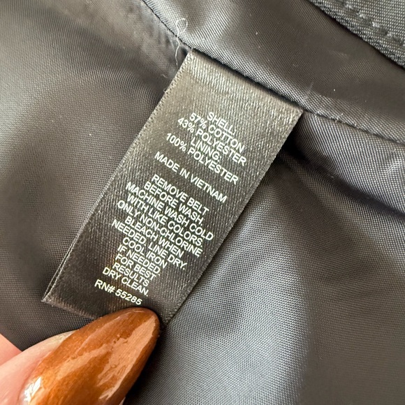 NWT Express Black Trench Coat | Size S/P | Double Breasted Belted Jacket - Picture 9 of 11